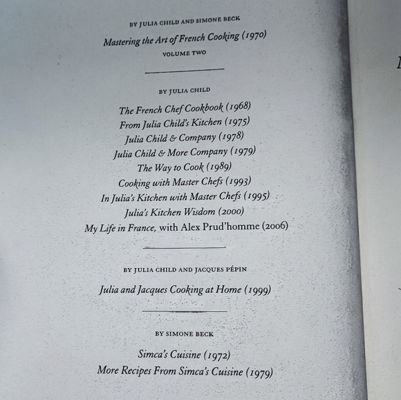 Julia Child Mastering The Art of French Cooking Cook Book Dust Jacket 2009 NEW - Picture 5 of 12